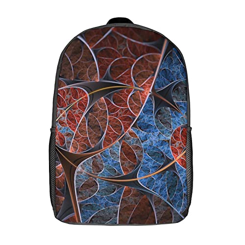 Cartable pour enfants garçons et filles avec motif fractal 3D