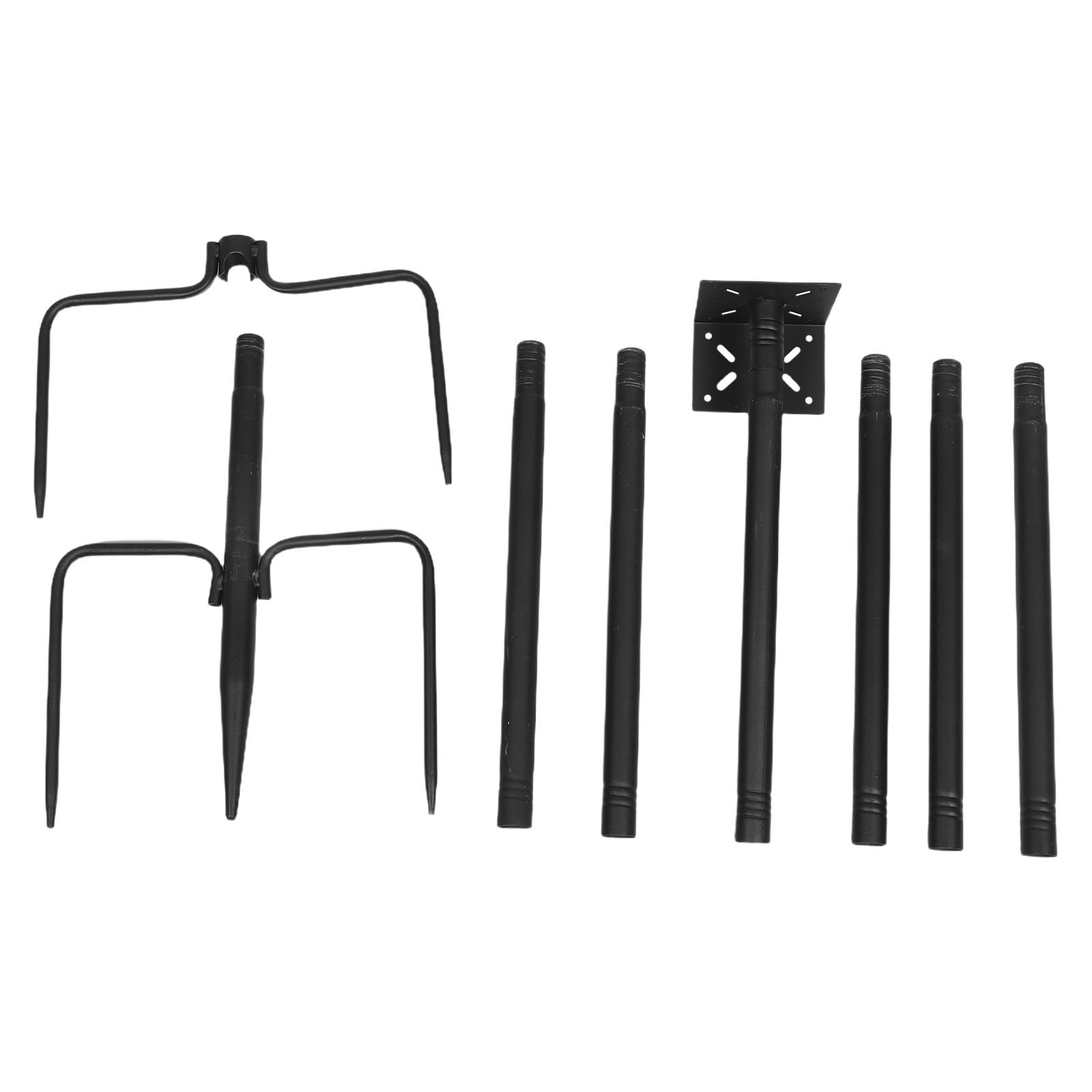 DOITOOL Soporte Ajustable para Alimentación de Pájaros de 79 Pulgadas Base de 5 Puntas, Estructura de Hierro Resistente y Fácil Instalación para Jardín y Patio