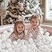 TRENDPLAY Star Ball Pit Balls for Toddlers - 100 Count Star Balls Different Shapes, Non-Toxic Plastic Balls Boys Girls Festival Party Decoration, Pearl White+ White+ Clear