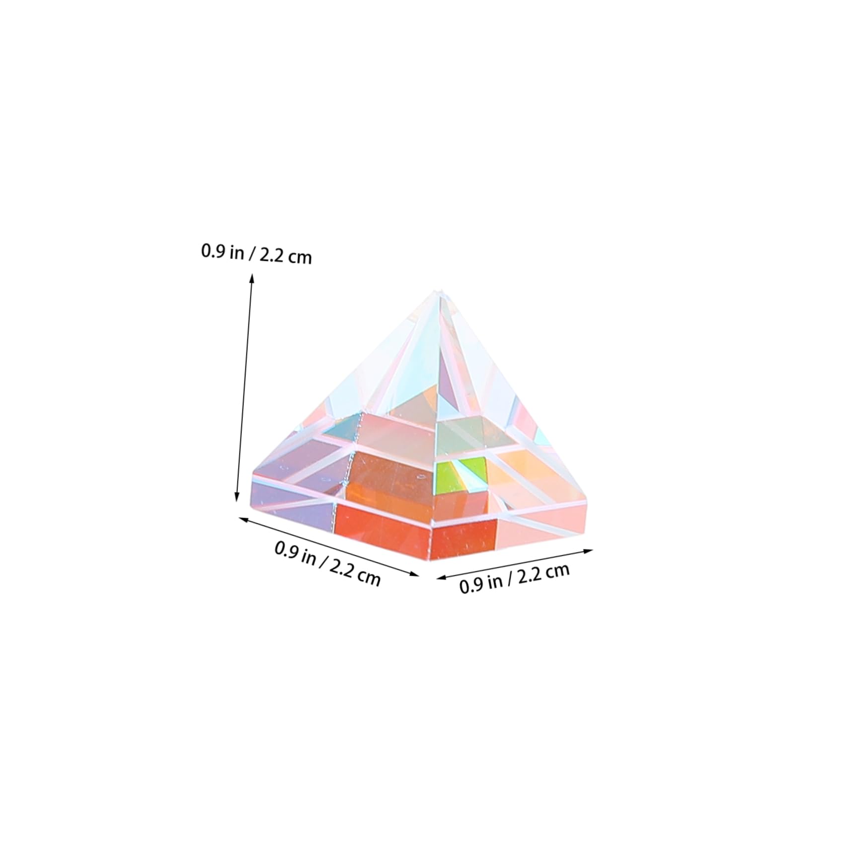 CIYODO Pyramids Optical Crystal Photography Home Decor Storage Box Pyramid s Scratch Resistance