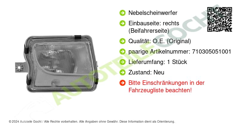 HELLA Nebelscheinwerfer NSW Nebler Nebelleuchte Rechts 1N0 009 954-441