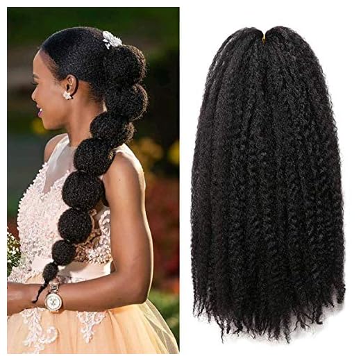 1 Pack 18 Inch Marley Braiding Hair Twists Marley Twist Braids Hair Long Afro Kinky Marley Hair for Butterfly Locs Crochet Hair(1B#)