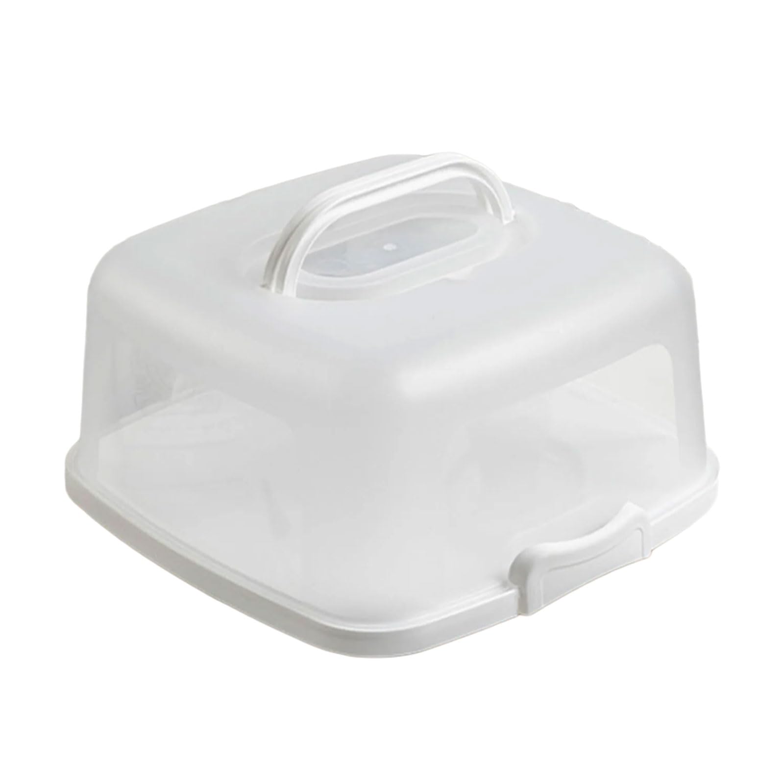 Xinsheinelry Leak Proof Transparency Cake Holder with Handle Storage Container for Cupcakes Cookie Kitchen Organization Tool Transparency Bakery Container with Handle