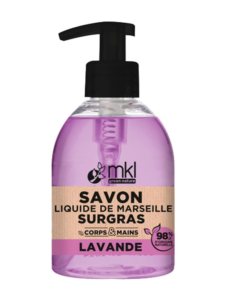 MKL Green Nature Savon Liquide de Marseille Surgras Lavande 300 ml