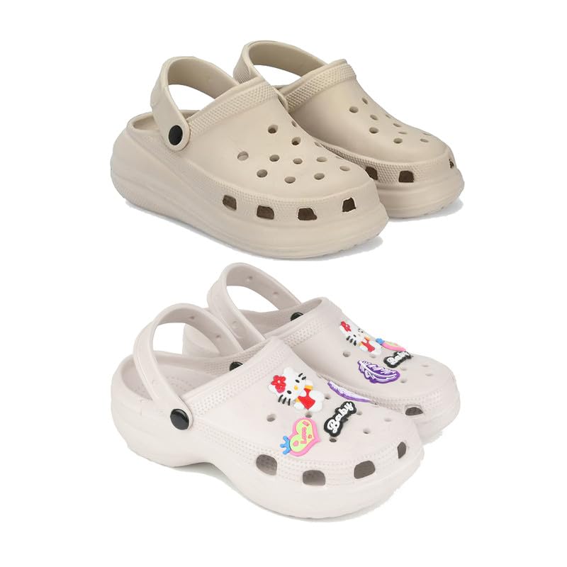 Premium Comfortable Regular Wear Women Clogs Sandal for Women's & Girls-Combo(2)-OO1-O10-6 Off White-EURO-37-image-40
