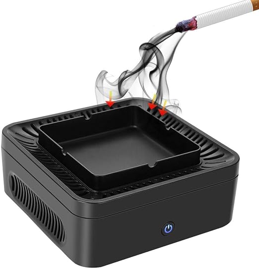 Smokeless Ashtray with Air Purifier, PM2.5 Activated Carbon Filter