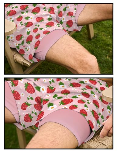 Mens Swim Trunks 7" Quick Dry Beach Shorts Swimsuit with Compression Liner and Pockets4