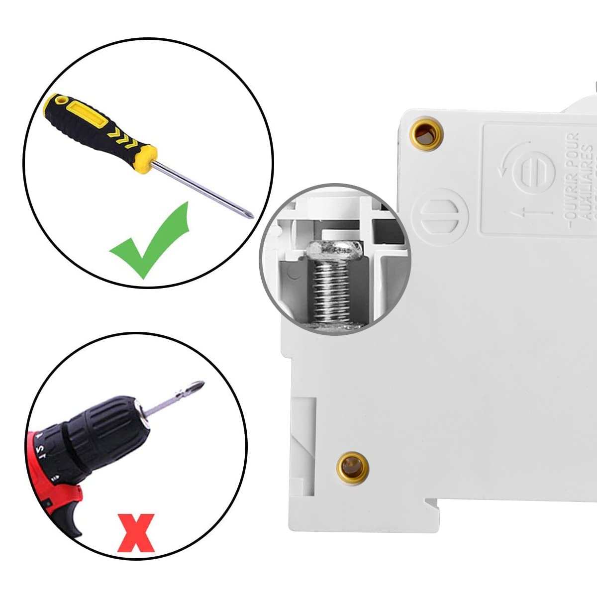 Heschen Interruttore in miniatura CC, HSB6C-DC, 4 poli, DC1000V 100A, Interruttore fotovoltaico, per sistema solare fotovoltaico Sistema di griglia pannelli solari PV, Montaggio su guida DIN 35mm