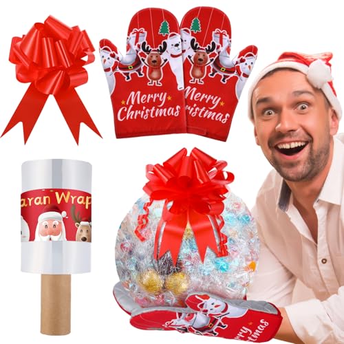 Comparison: Best Saran Wrap For Saran Wrap Ball 4 Watersay Christmas Saran Wrap Game Oven Mitt Game Night Christmas Party Games Fun Party Games for Teens and Adults Strategy Games Family Games Gifts Not Included