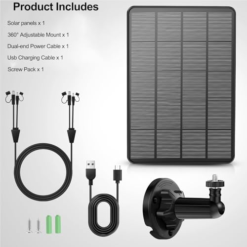 Trail Cameras Solar Panel, 12V Output Solar Panel Kit with 5000 mAh Rechargeable Lithium Battery, Solar Battery Charger for Hunting Game Camera - Image 3