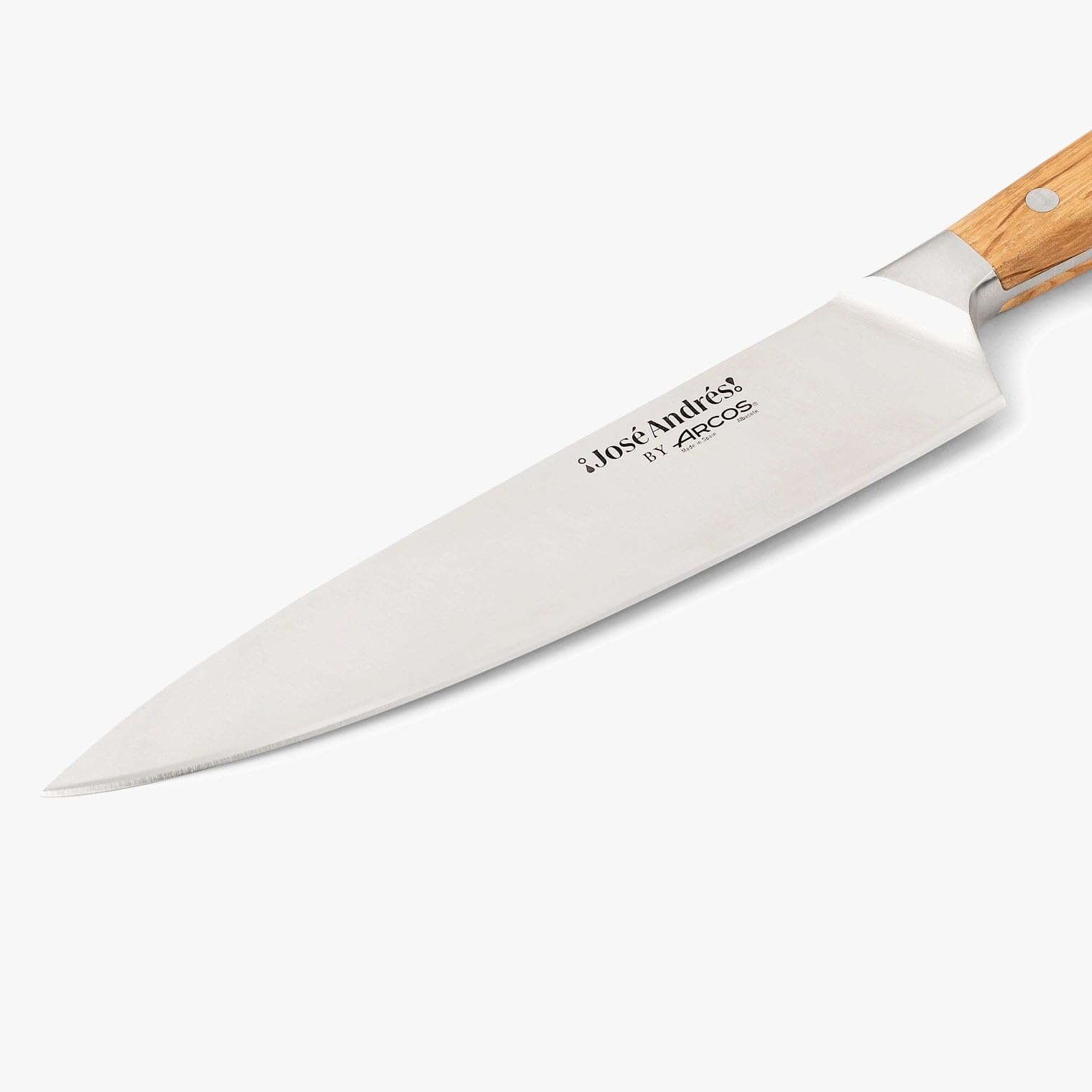 Arcos by Chef José Andrés - Coltello da pane da 20 cm per pane artigianali e prodotti da panetteria, lama forgiata in acciaio inox Nitrum con bordo in seta, manico ergonomico in legno di incina