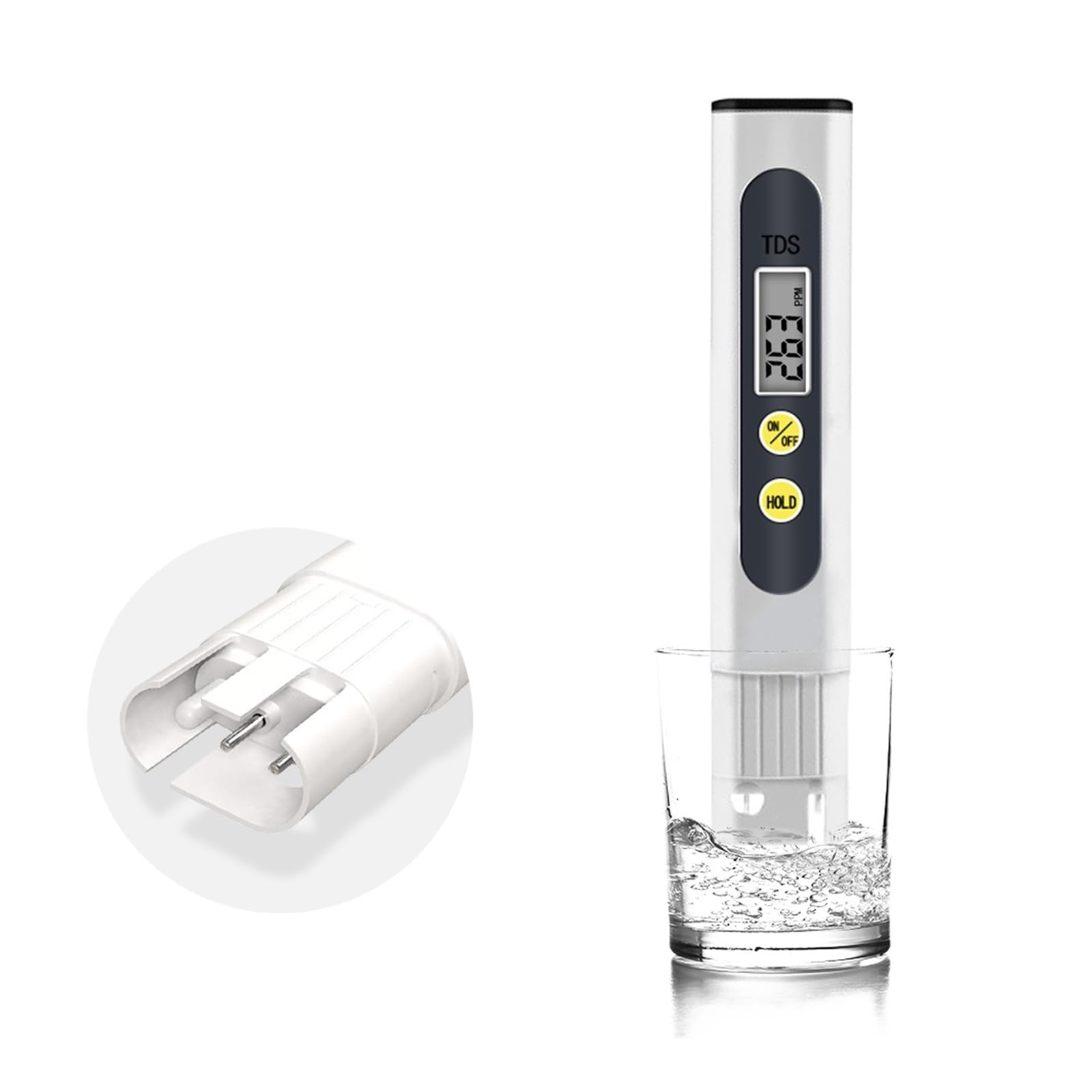 JVDDI 2Pcs Portable TDS Meter LCD Digital Water Quality Tester 0-990PPM TDS Test Pen Water Purity Detector