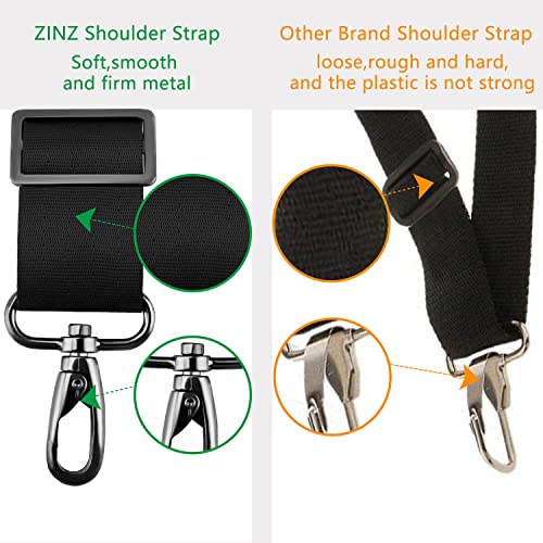 ZINZ Shoulder Strap 58" Ultra-Thick Fixed Padded and Adjustable Buckles Crossbody Strap for Briefcase Laptop Bag Luggage3