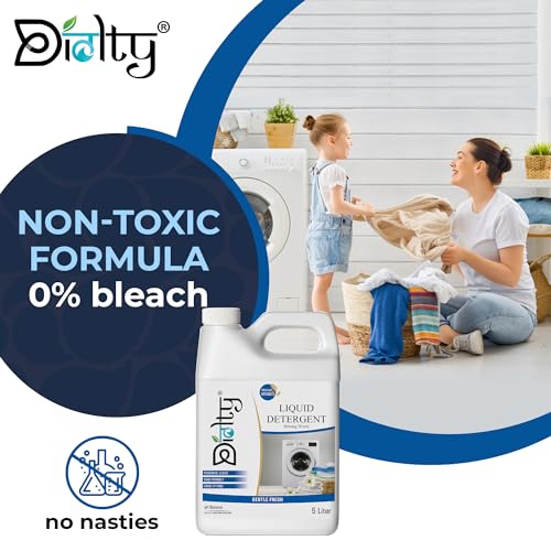 Image of Diolty 10L Liquid Laundry Detergent Fresh Fragrance | Concentrated Bio-Enzyme Stain Remover | HE Front Load Top Load Safe | ColorSafe Fabric Protector | 200+ Washes Family Value Pack