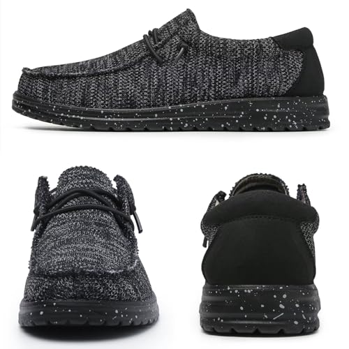 Mens Machine-Washable Casual Loafers,Men Slip On Comfortable and Breathable Boat Shoes for Casual,Walking,Traveling,Beach,Mocassins Pour Homme2