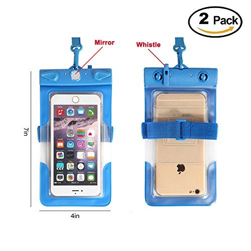 iMagitek Cellphone Waterproof Case Dry Bag Pouch for iPhone 7 7 Plus 6s 6 Plus, SE 5s 5c 5, Galaxy s8 s7 s6 edge, Note 5 4, LG G6 G5,HTC 10,Sony Nokia, Up to 6.3