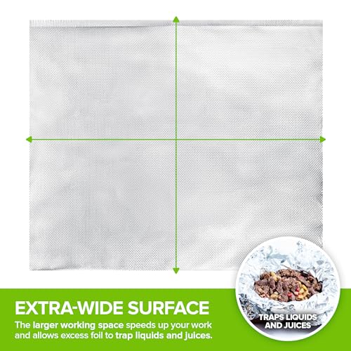 9' Ultra Heavy Duty Pop Up Deli Aluminum Foil, 500 Count Pre-Cut Sheets, Heavy Duty for Restaurant, Disposable for Food, Tin Foil for Burrito, Hot Dog or Sandwich