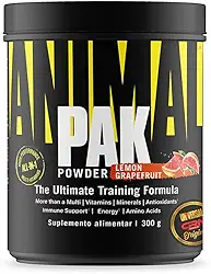 Suplemento Animal Pak Powder - Universal Nutrition (300g, Lemon Grapefruit)