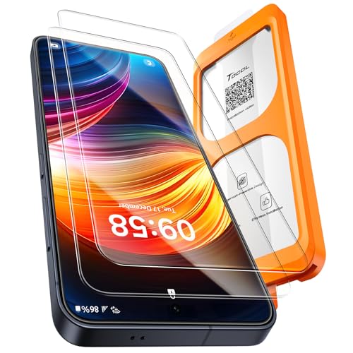 TOCOL for Samsung Galaxy S25 Screen Protector [9H Hardness] [Military Grade Shatterproof] HD Tempered Glass 2 Pack