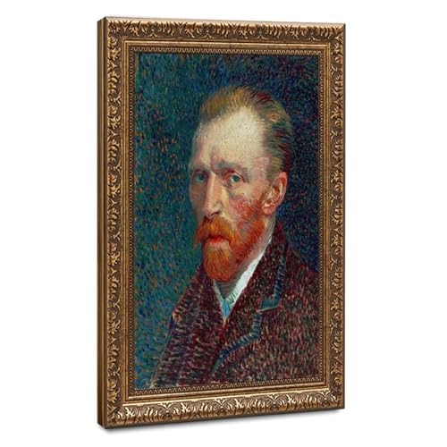 Impression sur toile autoportrait de Vincent Van Gogh tableau de décoration murale pour bureau