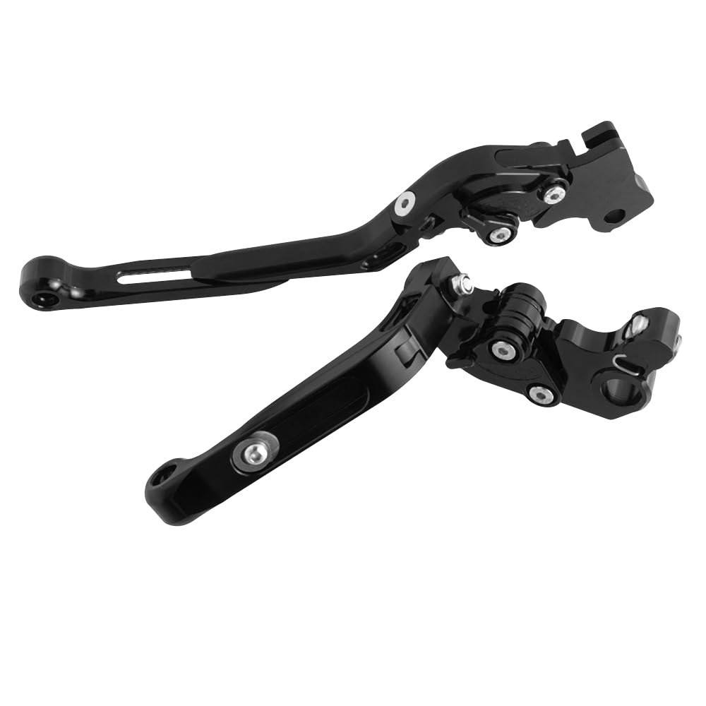 Set di leve per freno e frizione per moto, pieghevoli, allungabili, per Husqvarna 701 Supermoto/Enduro 2017-2020 per 1090 Adventure/R 2017-2019 (nero)