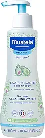 Mustela Água De Limpeza Sem Enxágue 300Ml - Água Micelar Infantil Rosto E Corpo Vegana Fórmula Biodegradável Com 98% De Ingredientes De Origem Natural