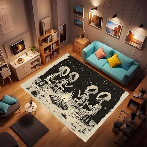 Tapete Decorativo con Diseño de Alien Cartoon 24x36 pulgadas