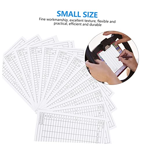 Happyyami: 12 tarjetas de marcador para golf, ligeras y portátiles, herramienta para registrar puntuaciones fácilmente, ideal para entusiastas del golf miniatura 3