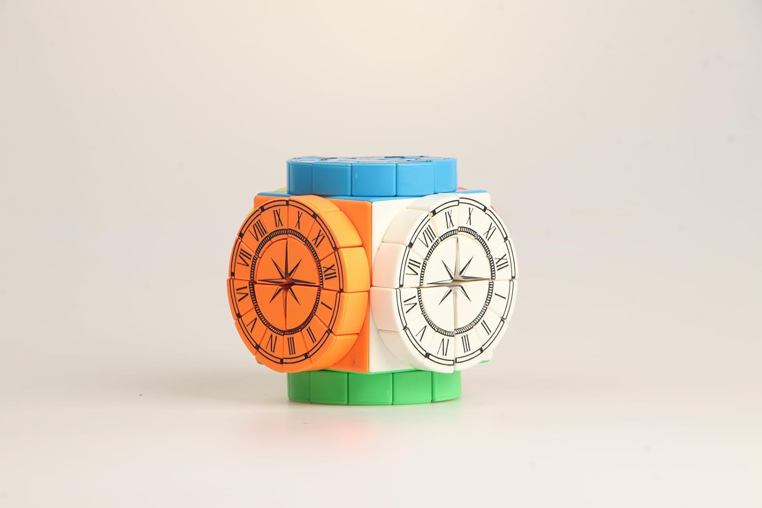 Time Machine 2x2 Speed Cube, UV Printing Cube Magic Cube Educational Puzzles Toys for Kids,Beginners and Adults (Stickerless) Roman Numerals