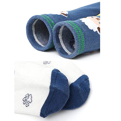 Fly love 12 Pack Babies Anti Skid Ankle Socks Baby Toddler Grip Crew Non Slip Cotton Socks Boys Girls3