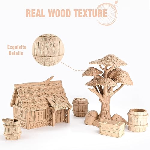 Image of OVV3D Wood PLA Filament 1.75mm, 3D Printer Filament, White Oakwood PLAFilament More Than 30% Real Wood Fiber, Matte and Frosted, 1.75 PLA 3D Printing Filament, 1kg
