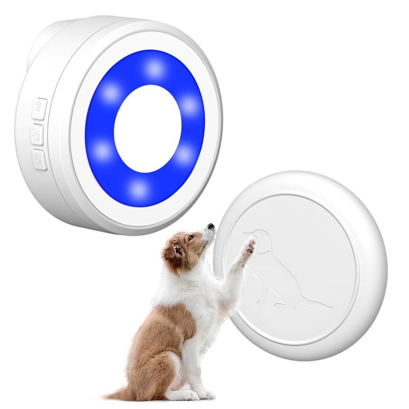 Scirove Wireless Dog Door Bell - Dog Bells to Go Outside for Potty Training, Dog Buttons for Communication, 58 Melodies & 4 Volume Pet Doorbell