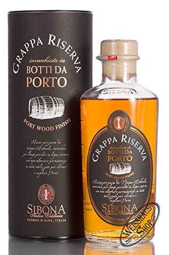 SIBONA Grappa Botti da Porto Port Wood (in einer hübschen Geschenkdose) Cover