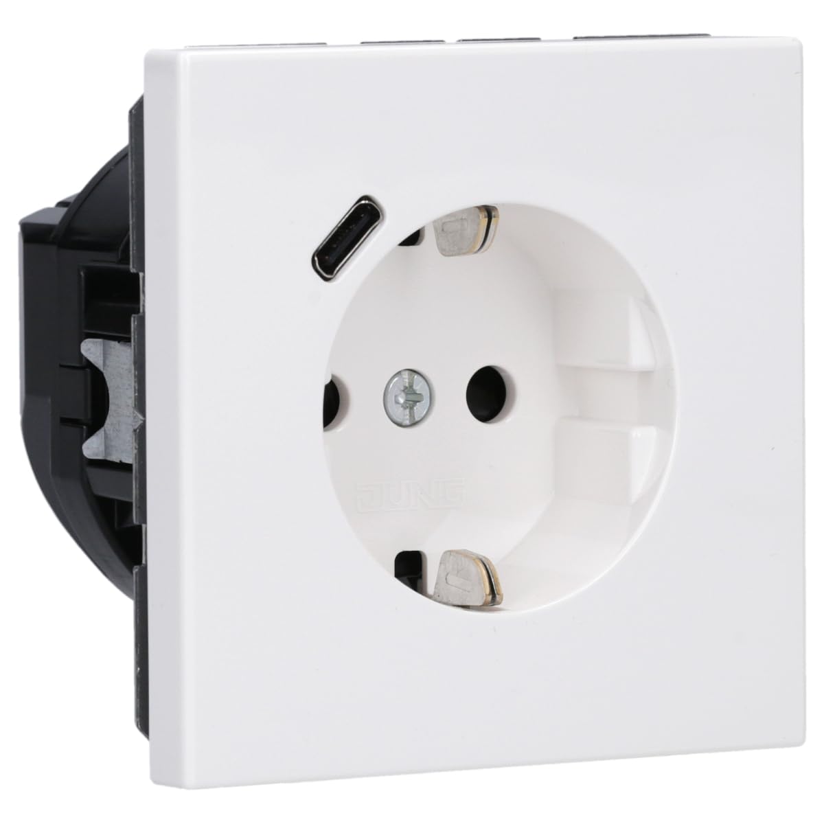 Jung LS1520-18CWW SCHUKO-Steckdose mit USB Typ C (2/3A) Quick Charge