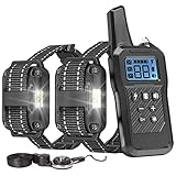 Dog Training Collar, FunniPets Dog Shock Collar 2600ft Remote Range Waterproof Shock Collar for 2...