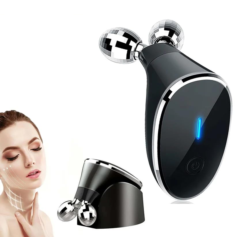Oblivion Microcurrent Facial Device Micro Current Face Massager Roller Skin Tightening Facial Toning Tool Anti-Aging Face Lifting Roller Rechargeable Face Massager For Wrinkles Fine Lines Firming Skincare (1 Pc)-image-4
