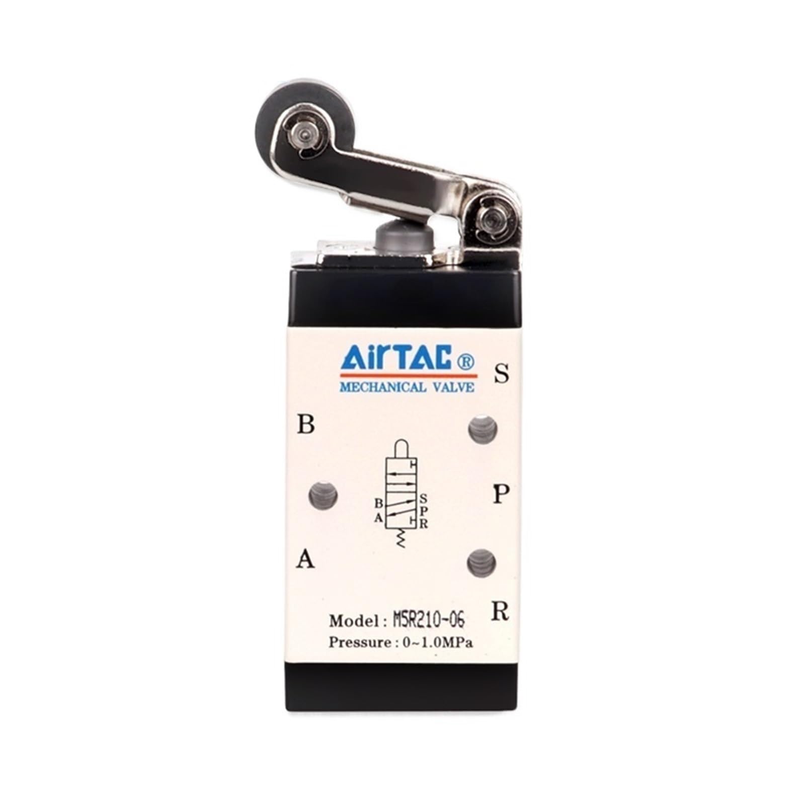 1 Uds interruptor de válvula mecánica M5R110/M5R210 válvulas neumáticas de Control de vía 5/2 rodillo M5R Sereis(M5R210,08)