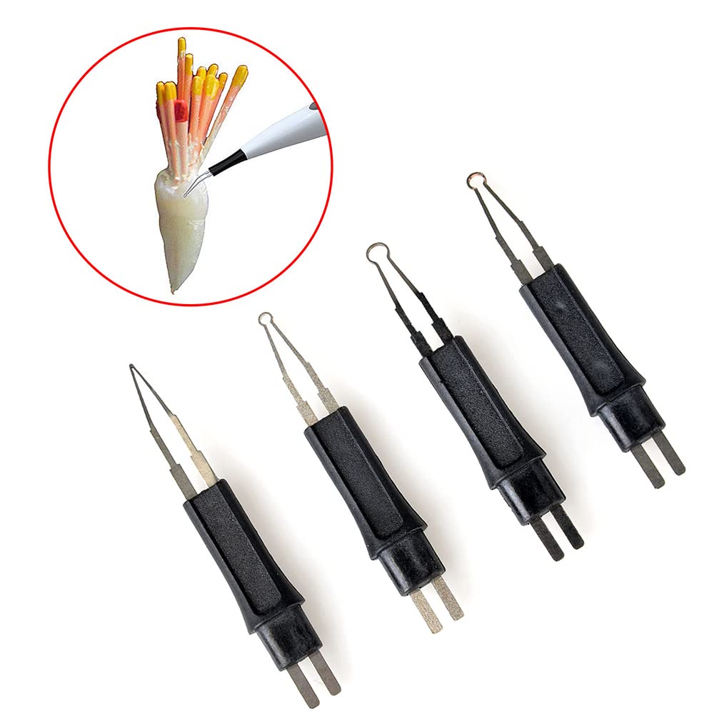ORILAO 5 X 4pcs/Pack Heated Gutta Cutter Tips for Gutta Percha Point Heating Cutter Tooth Gum