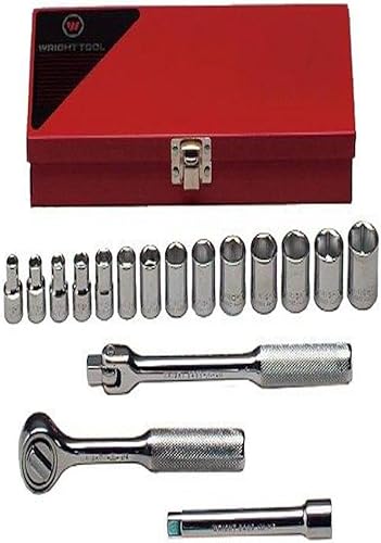 Wright Tool 366 3/8" Drive Juego de llaves métricas estándar de 6 puntos (17 piezas)