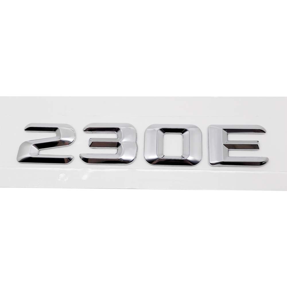 Weixinbuy For Mercedes Benz 230E W204 W203 W211 W210 W212 W205 Cla Gla Glc Glk W124 W163, Car Trunk Lid Rear Emblem Badge Chrome Letters