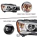 JSBOYAT HID/Xenon w/o AFS Headlights Assembly Fit for 2015 2016 2017 2018 BMW X3/X4 w/LED DRL, Factory Projector Style Passenger Right Side Direct Replacement Headlamps
