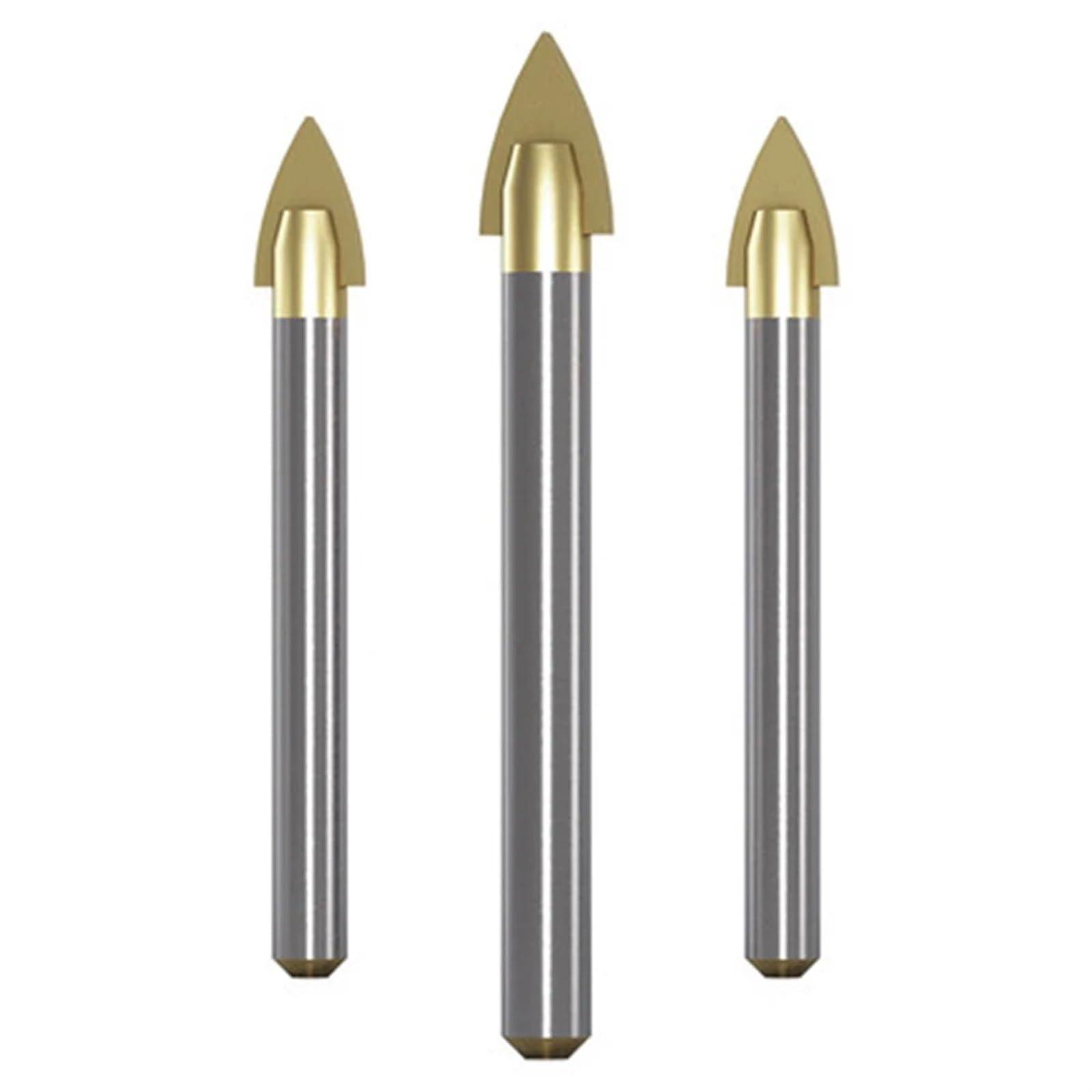 Broca triangular de aleación de 4 mm, 5 mm, 6 mm, 8 mm, 10/12 mm, broca for cerámica, vidrio, cemento, pared, azulejo, mármol, broca abridora de agujeros, 1 unidad(8mm 10pcs)