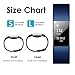 Hanlesi Band Compatible with Fitbit Charge 2, TPU Soft Silicone Adjustable Replacement Sport Strap Large and Small Band for Fitbit Charge 2 Band Smartwatch Heart Rate Fitness