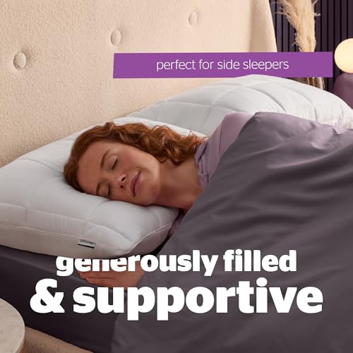 Silentnight Deep Sleep Ultimate Pillow - Luxurious Comfort Down-Like Fibadown Fibres and Soft Cosy Quilted Cover - Bouncy & Plump Bed Pillow for Side Sleepers - Head and Neck Support, 2 Pack - Image 4