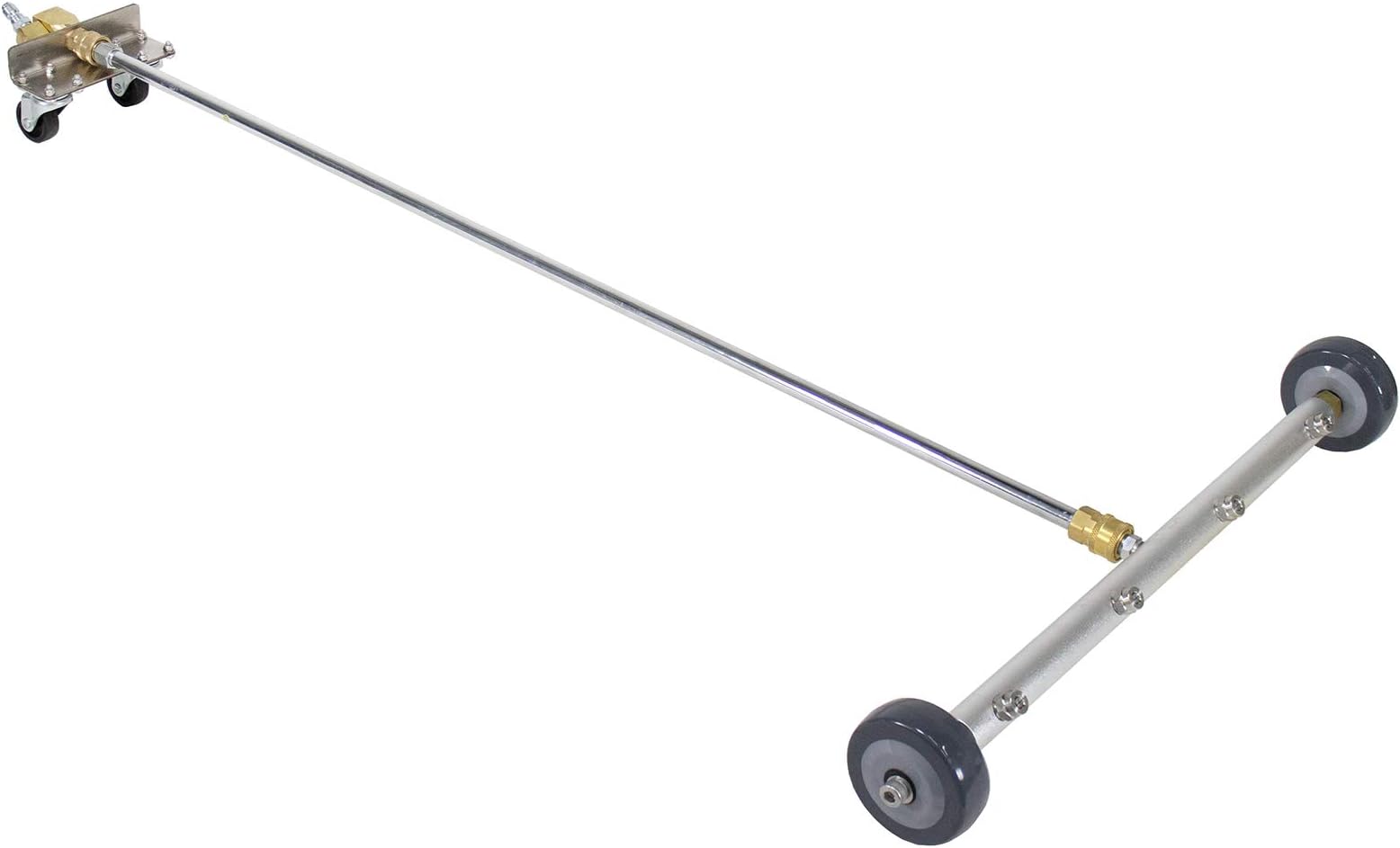 Erie Tools 19" Undercarriage Surface Cleaner 4 Spray Tip Nozzles 4000 PSI with Swivel Fittings and Wheels