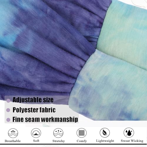 Image of 6 Pieces Knotted Headbands Adjustable Stretchy Women Headbands African Wide Hair Wrap Extra Turban Head Bands for Lady Large Sport Workout Stretch Non-slip Big Hair Bands