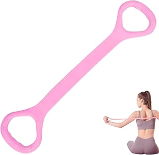 LEZER Figura 8 Banda de resistencia, cuerda elástica de fitness, entrenamiento de Execrise para brazo, espalda, pecho y hombro, yoga, pilates, estiramiento, equipo de terapia física