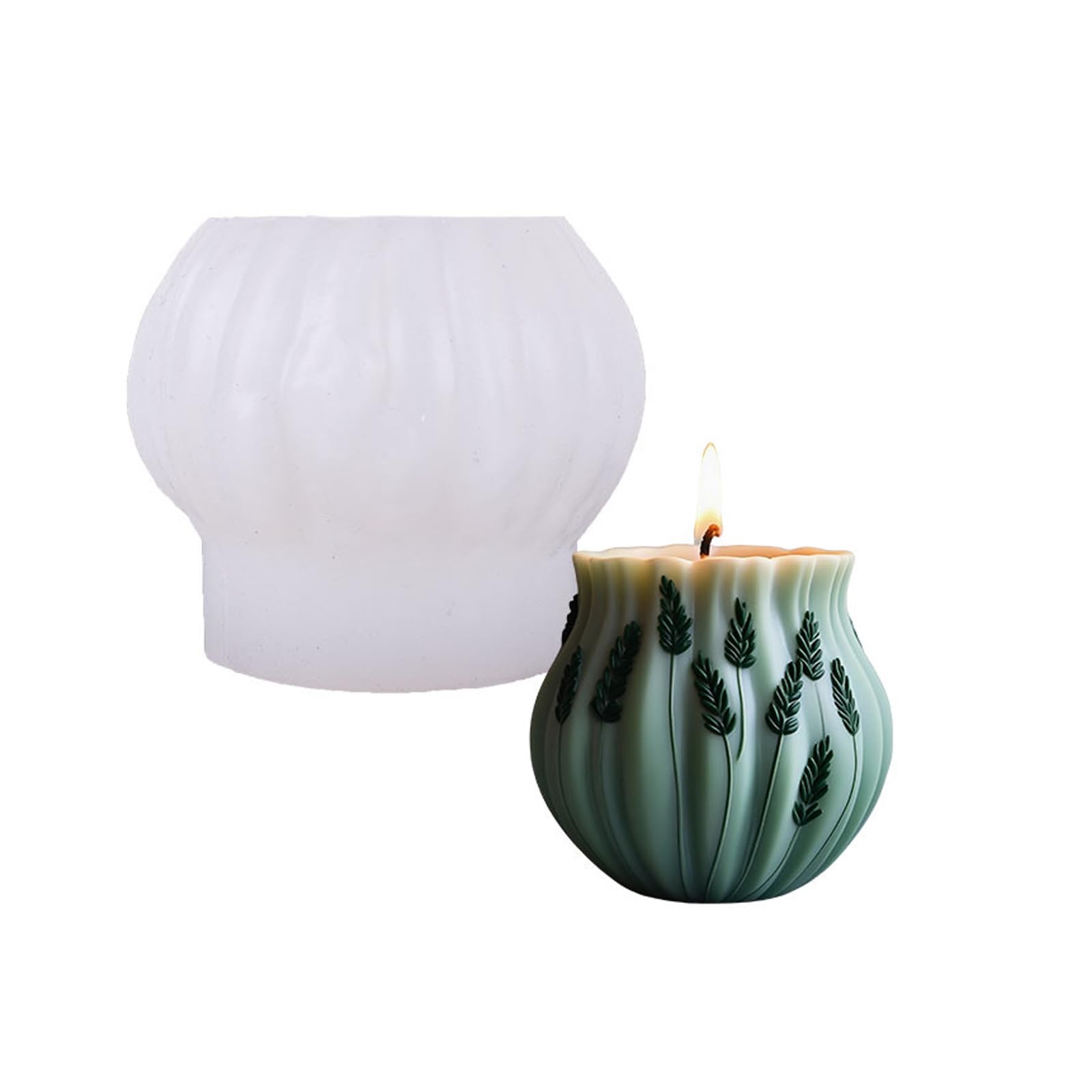 Tsophreniq Scented Molds Lavender Series Silicone Epoxy Resin Soap Castings Plasters Feather Castings