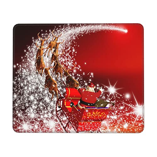 Tapis de souris magique de Noël imperméable et résistant avec ses bords cousus renforcés