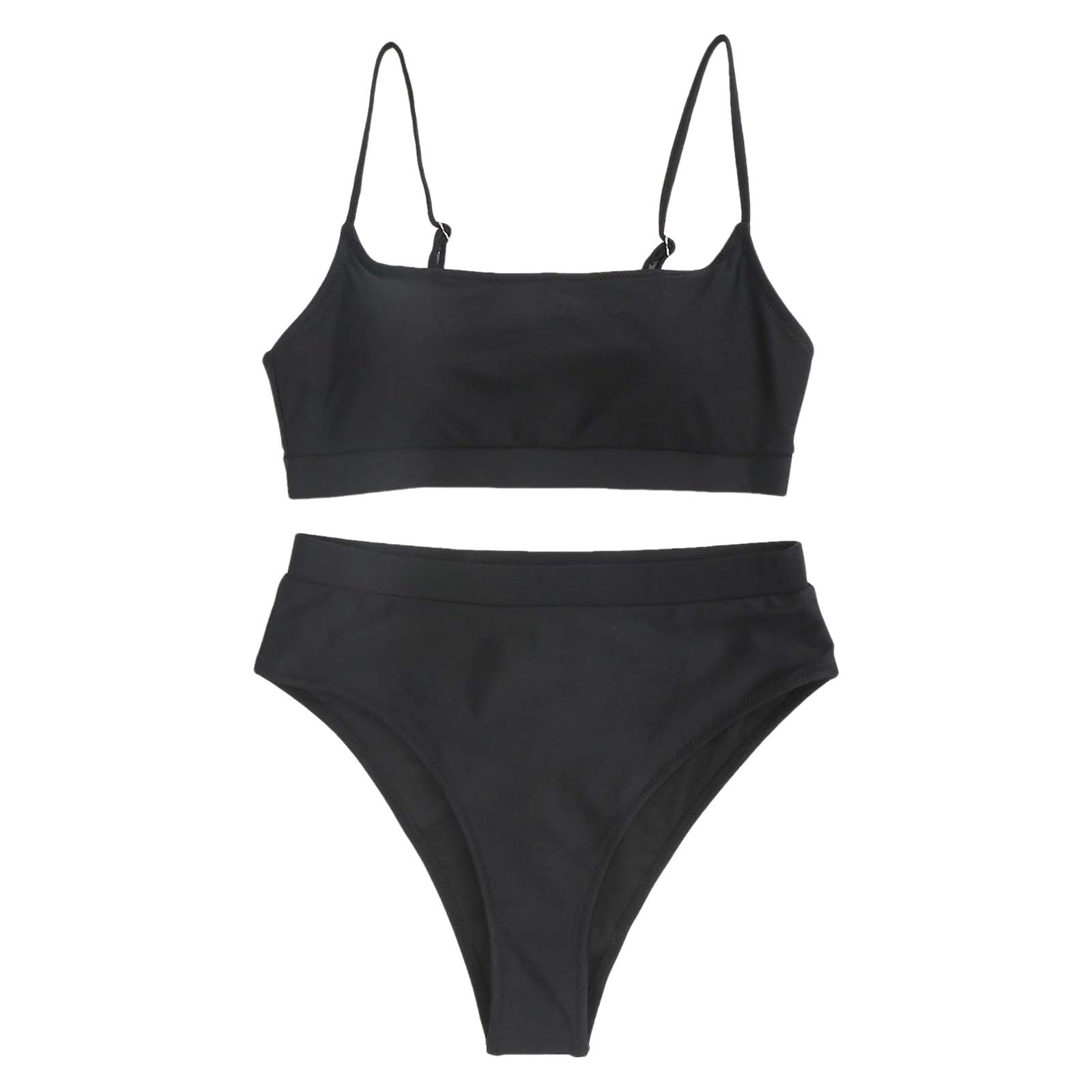 Damski Zestaw Bikini Z Halterem I Dołem Od Push-up Góra Dwuczęściowy Strój Kąpielowy, Żółty, S